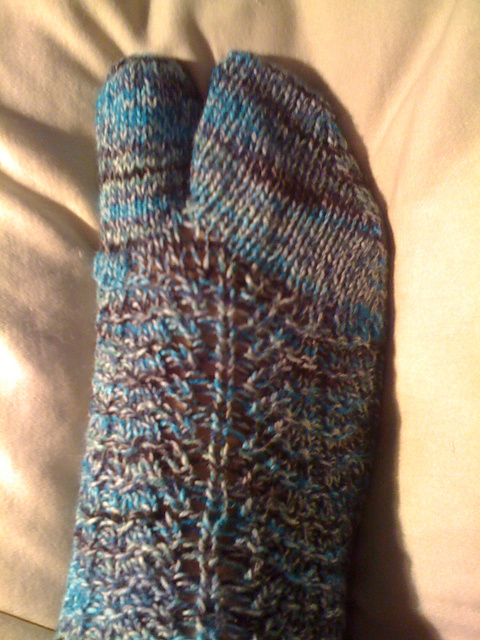 Beaded Holiday Socks