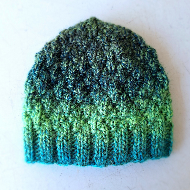 Seersucker Baby Beanie