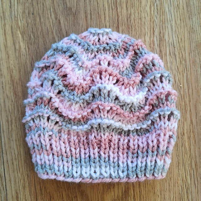 Shale Stitch Baby Beanie