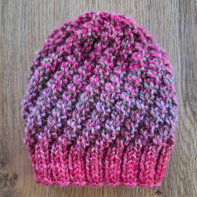 Twisting Rib Baby Beanie