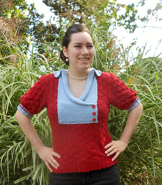 The Gloria Knitted Shirt Blouse