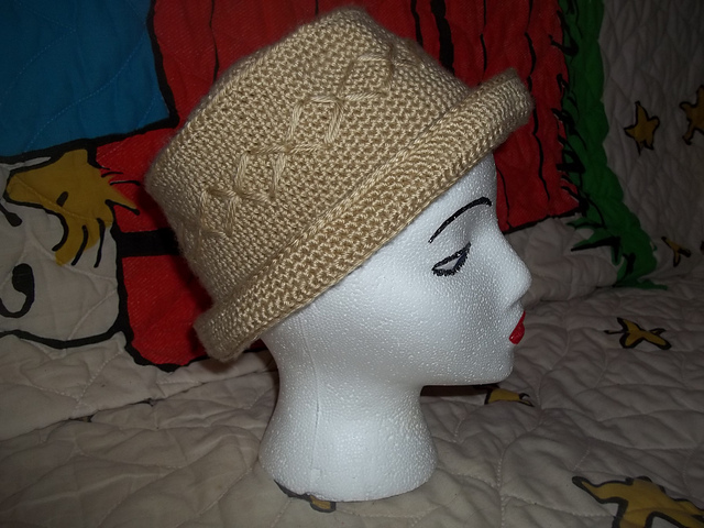 Flat Top Rolled Brim Hat