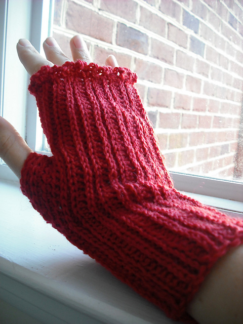 Knit Look Hand Warmers