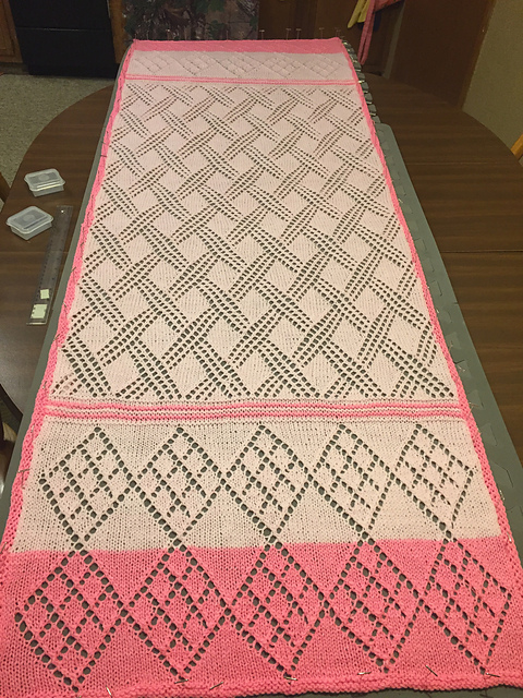 Double Diamond Shawl
