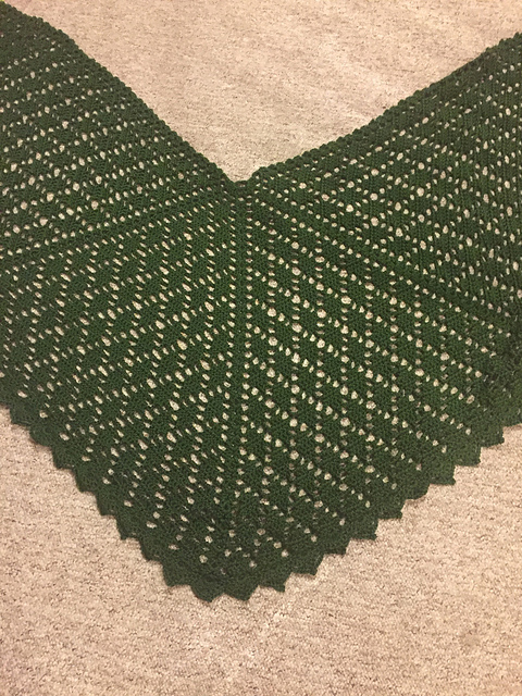 Five-Point Diamond Shawl