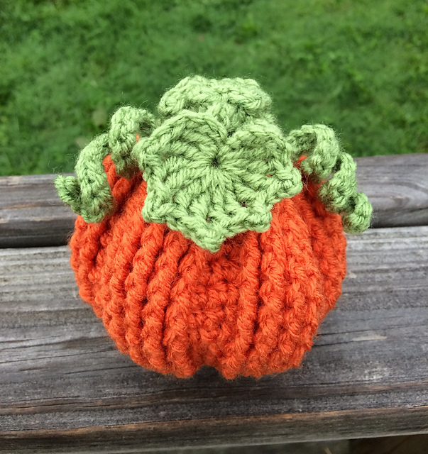 Textured Pumpkin Pouch