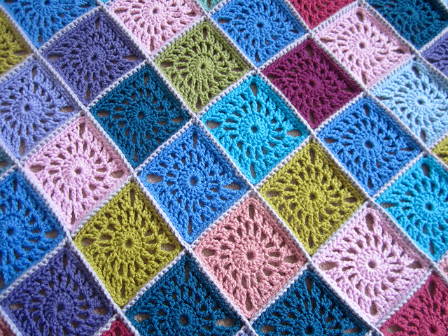 Medallion Patchwork Afghan
