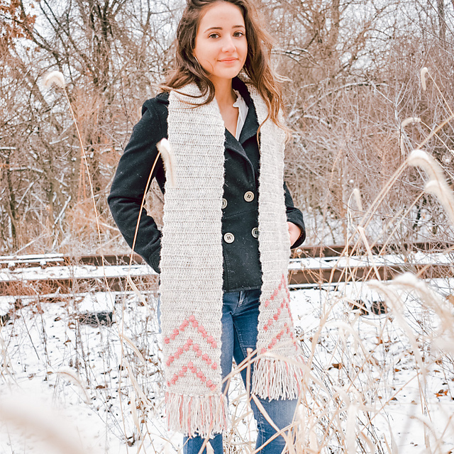 Bobbles Up Scarf
