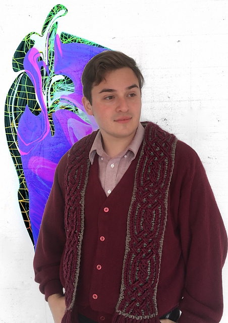Dust and Ashes Cable Scarf