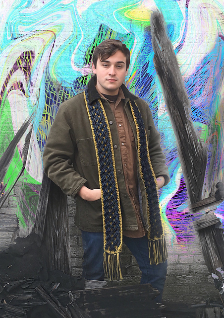 Mister Cellophane Cable Scarf