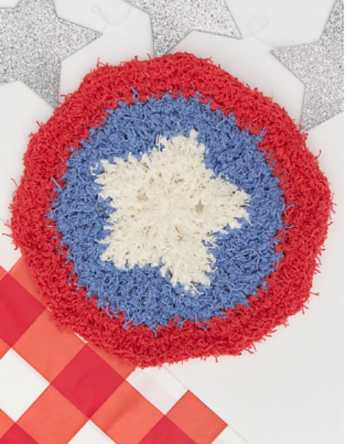 Patriotic Crochet Washcloth