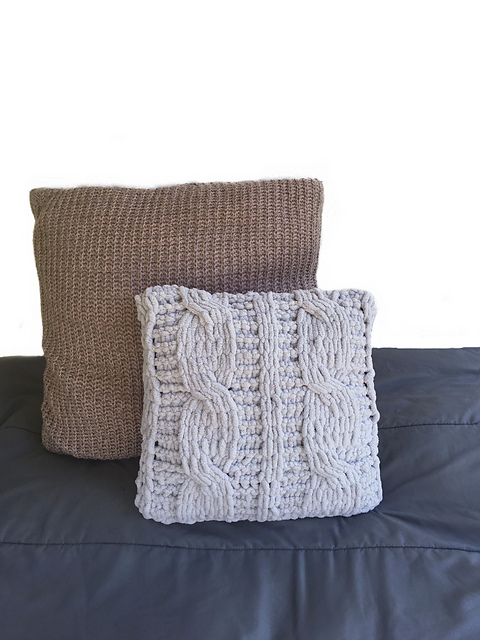 Classically Cabled Pillow