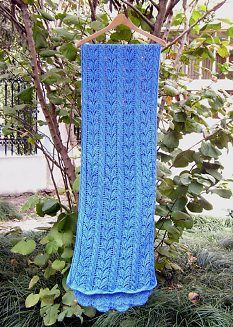 Gardenia Cables Scarf/Shawl