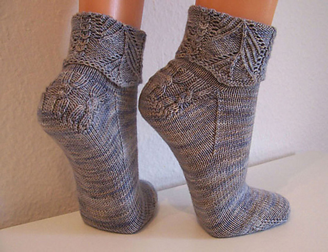 Nut Pine Cuffed Sox (Cuff Down)