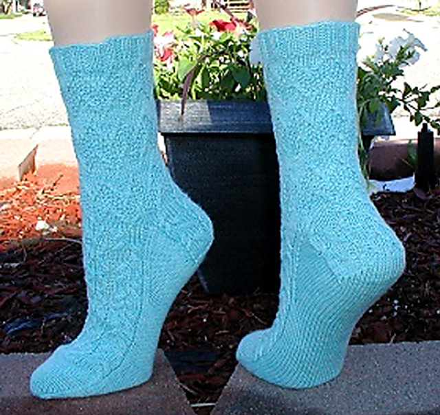 Fairy Wings Socks I (Cuff Down)