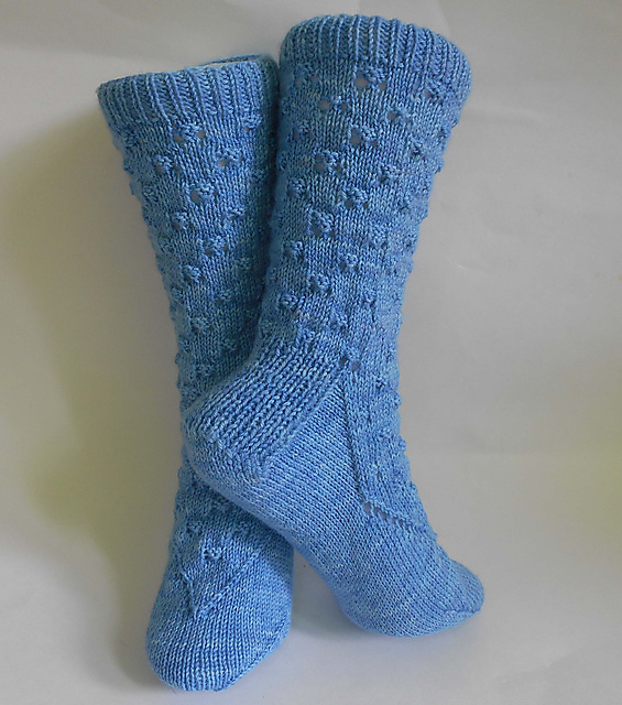 Arrow Lace Socks III (Cuff Down)