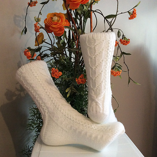 Winged Fairy Socks (Cuff Down)