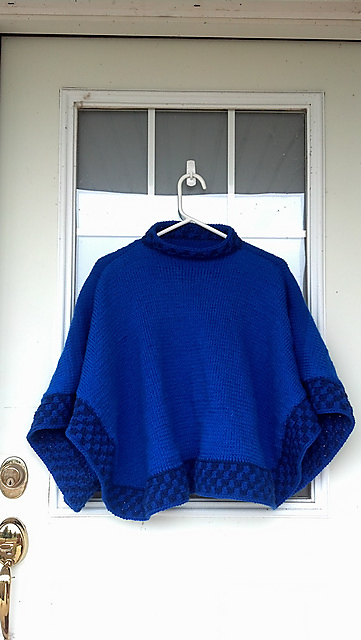 Mosaic Poncho and Hat for Baby
