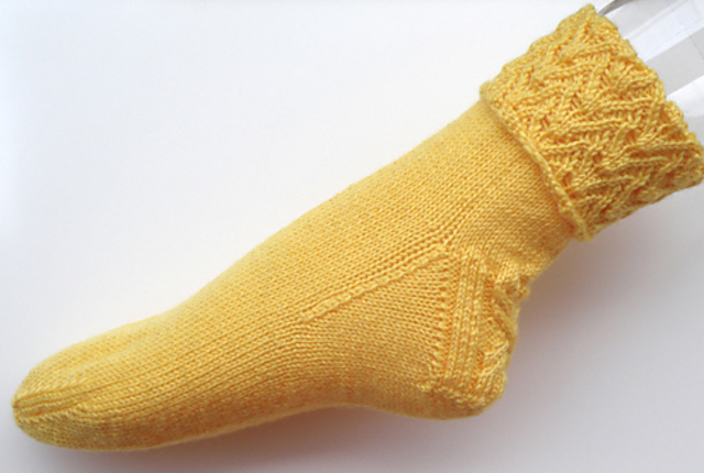Blossom Cuffed Sox 1 (Cuff Down)