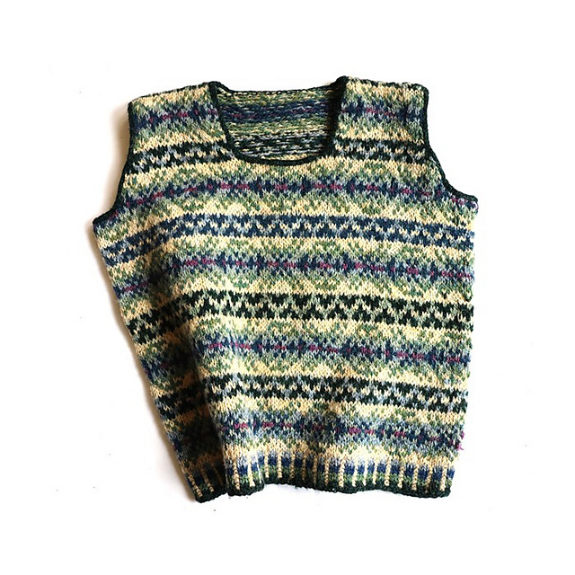 Sugar Maple Fair Isle Vest