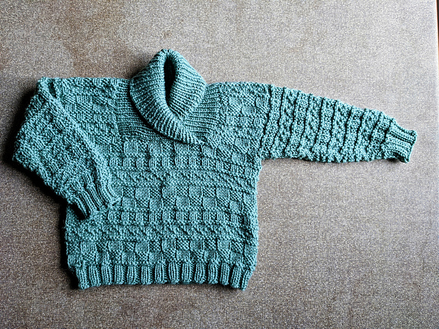 busy baby boy sweater & hat