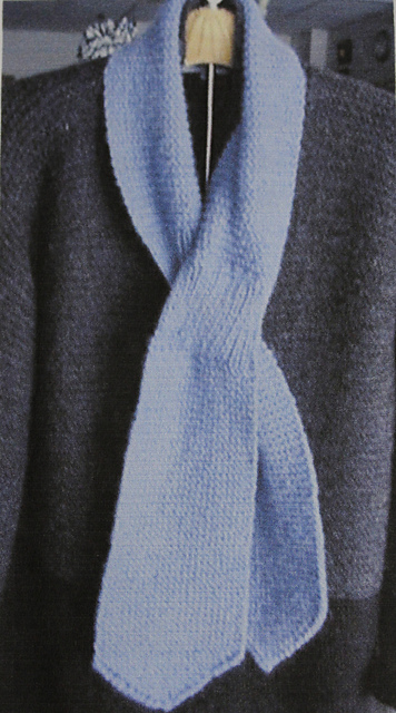 Slip Thru Garter Stitch Scarf