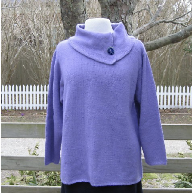 Split Neck Cowl Pullover