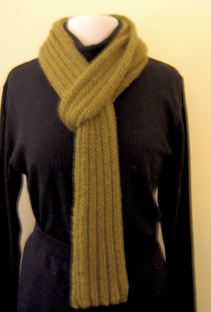 Rib Scarf or Felted Scarf