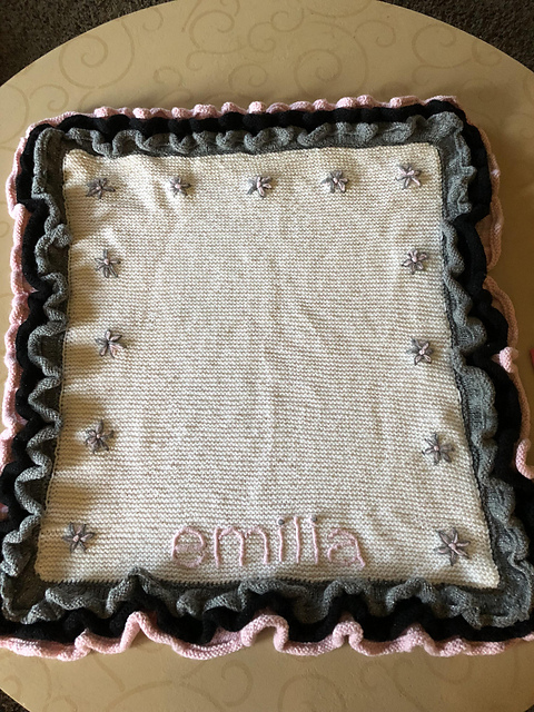 Flower Garden Ruffled Baby Blanket