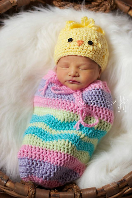 Easter Chick Snuggle Sack Set