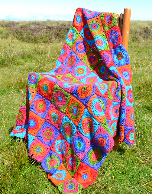 Harlequin Crochet Afghan/Blanket