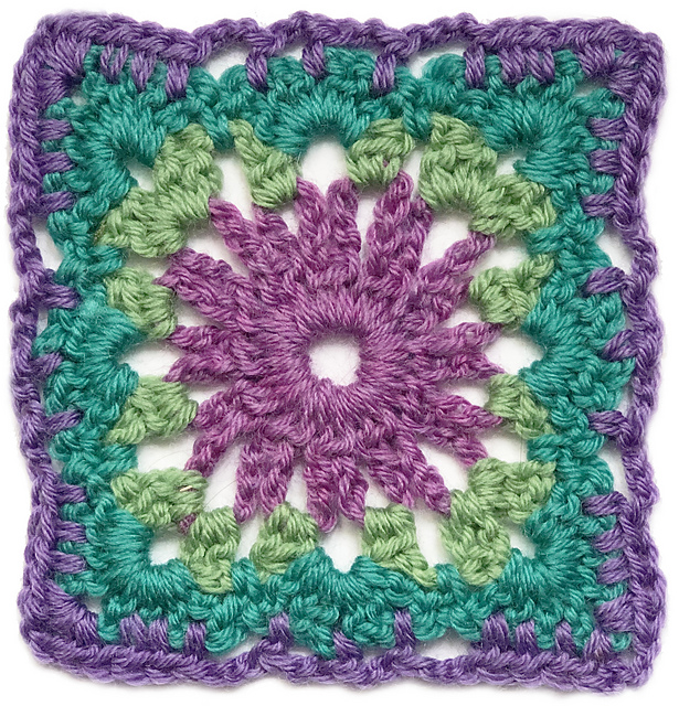Passiflora Crochet Motif