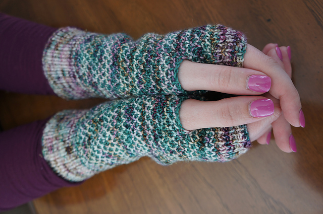 Just Enjoy Fingerless Mitts