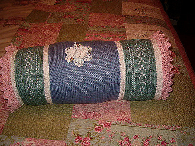 Buttoned Flower Bolster