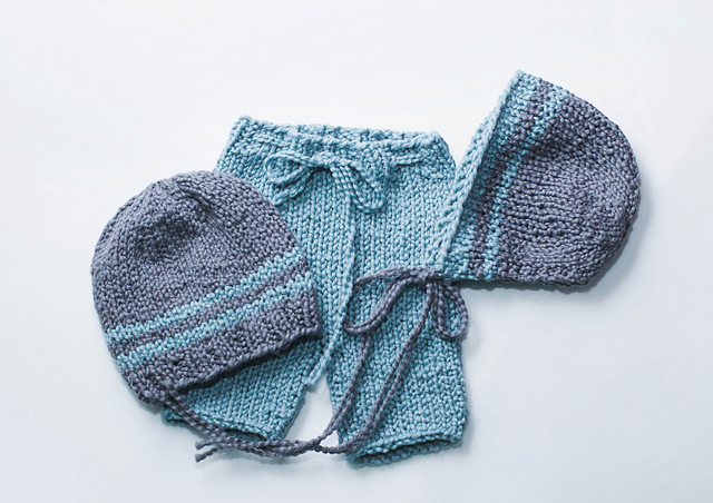 Newborn Pant, Hat & Bonnet Set