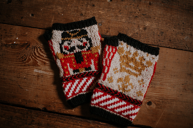 Nutcracker Prince Fingerless Mitts