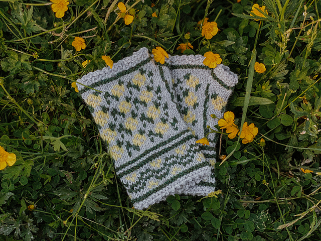 Mini Fleur Fingerless Mitts