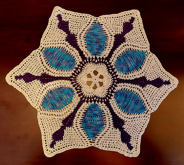 Crocheted Easter Egg Doily