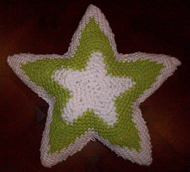 Crocheted Star Pillow
