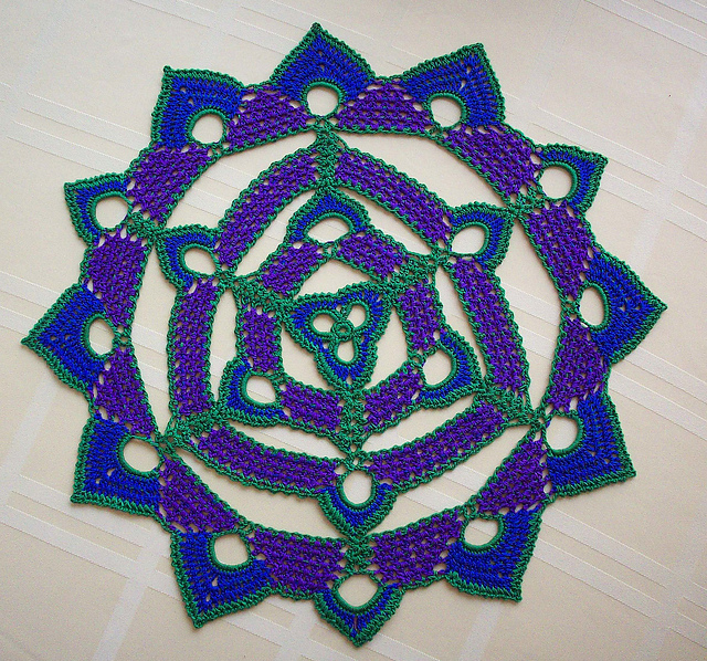 Peacock Doily