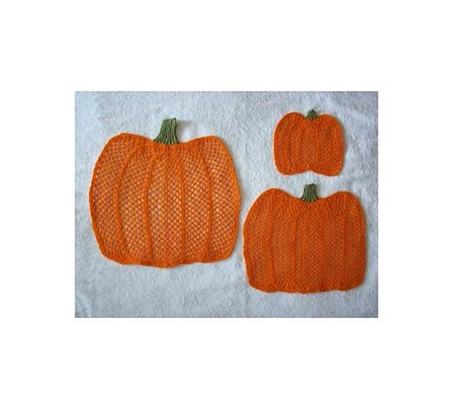 Pumpkin Doily Trio