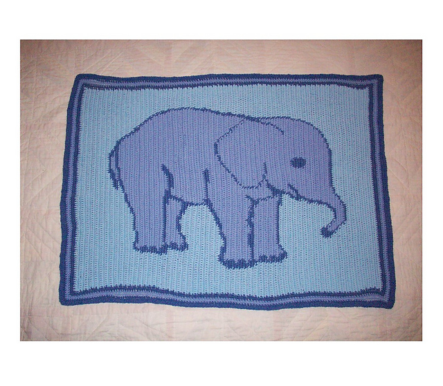 Baby Elephant Baby Blanket