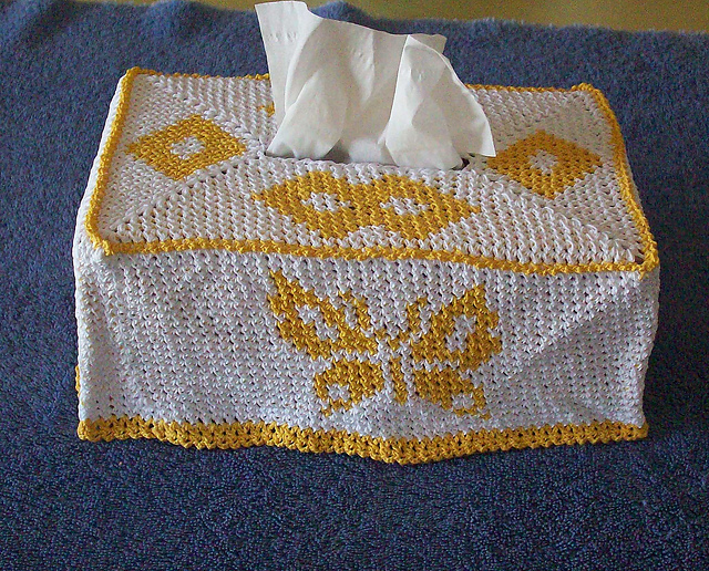 Butterfly Tissue Box Cover