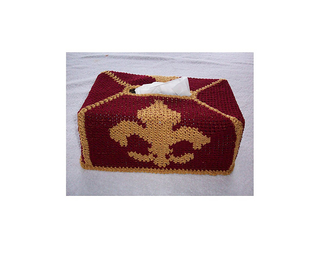 Fleur-de-lis Tissue Box Cover