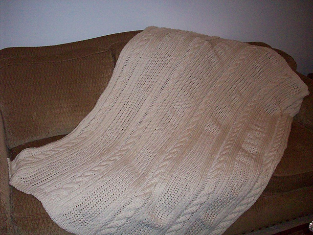 Crocheted Aran Afghan