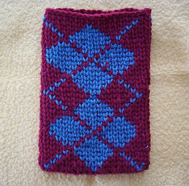 Crocheted Argyle Tablet Sleeve
