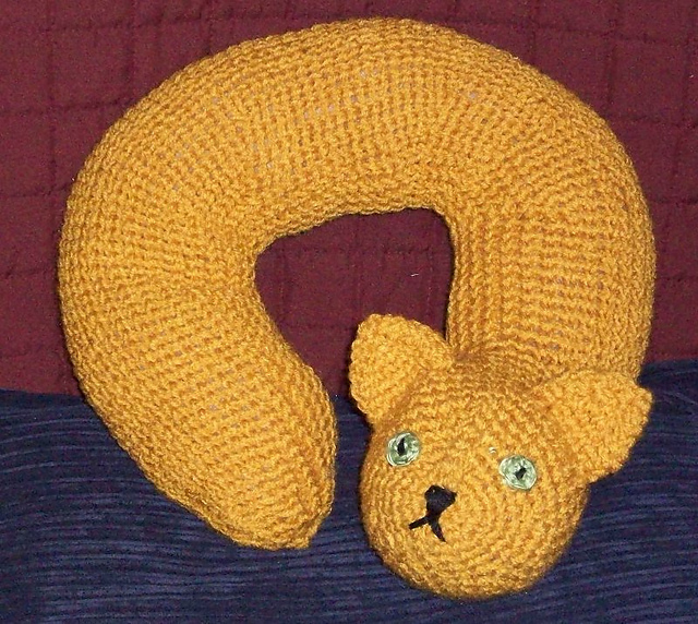Cat Head Neck Pillow