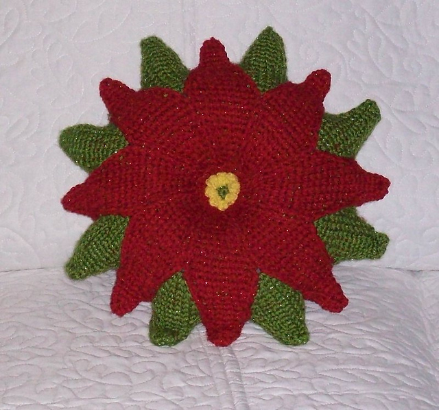 Poinsettia Pillow