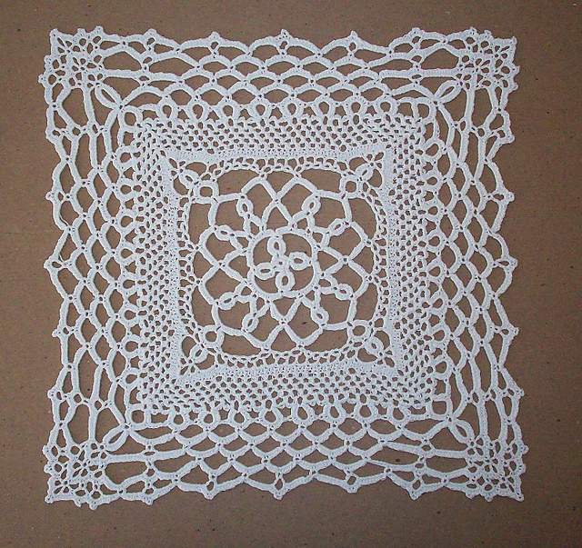 Square FauxTat Doily