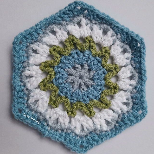 Spring Flower Hexagon Motif
